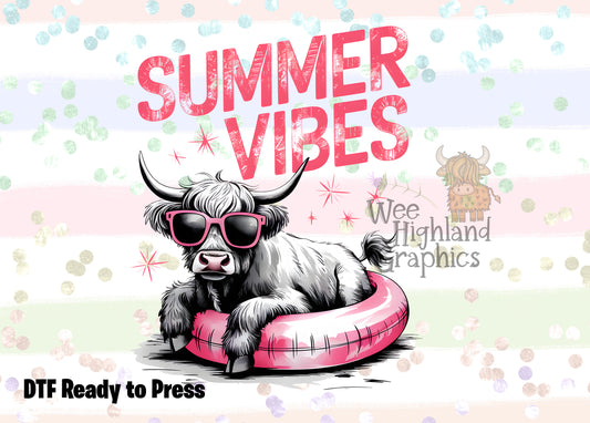 Ready to Press - DTF Transfers - Ready to Press - T-shirt Transfers - Heat Transfer - Direct to Film - Summer Vibes