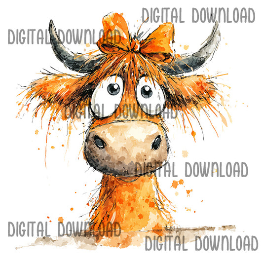 Highland Cow Digital Download - Pretty Coo