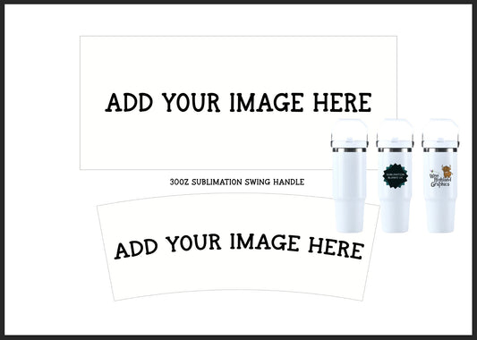 30oz Subimation Cup with Swing Handle PSD