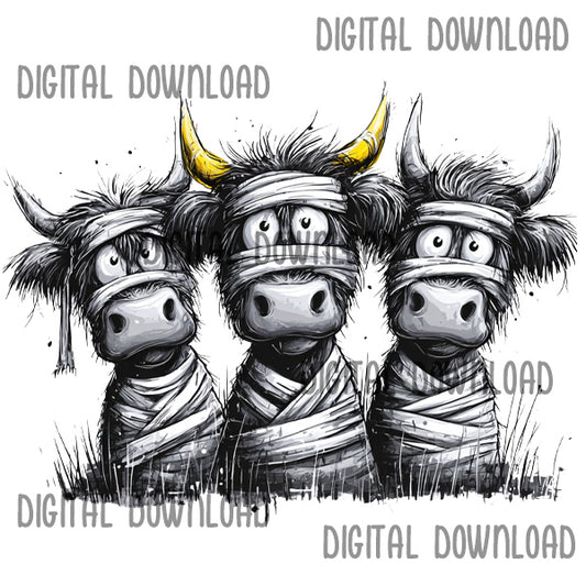 Highland Cow Digital Download - I Want My Mummy