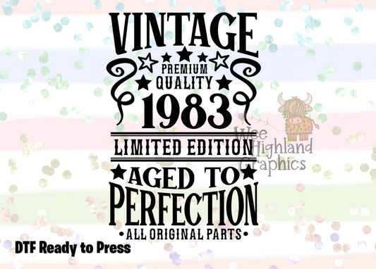 Ready to Press - DTF Transfers - Ready to Press - T-shirt Transfers - Heat Transfer - Direct to Film - Vintage